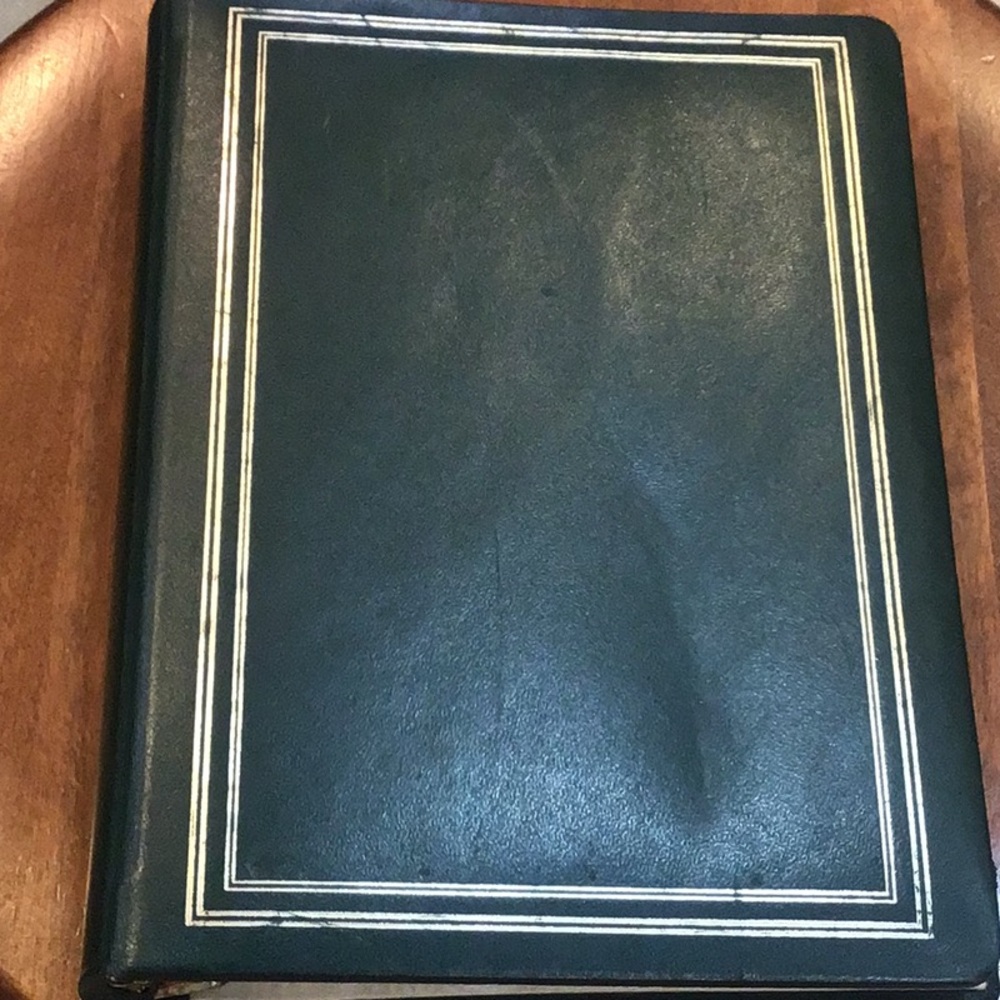 Vintage Marc Cross Leather bound Address and daily calendar Book